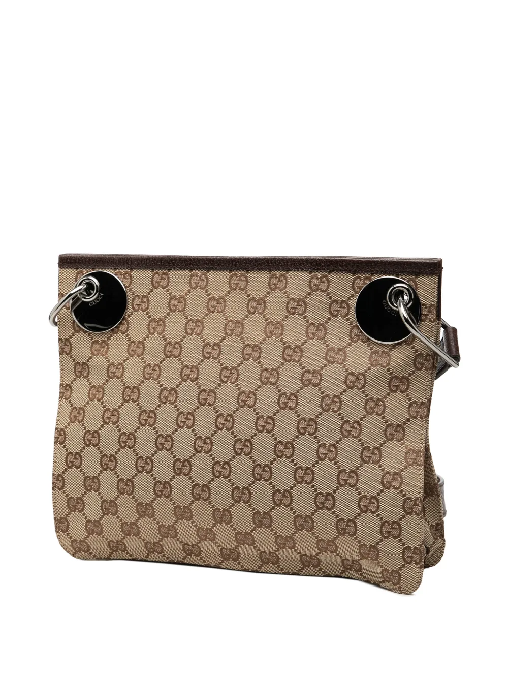Gucci Pre-owned 2000-2015 GG Canvas Eclipse Crossbody Bag in Brown, view 3