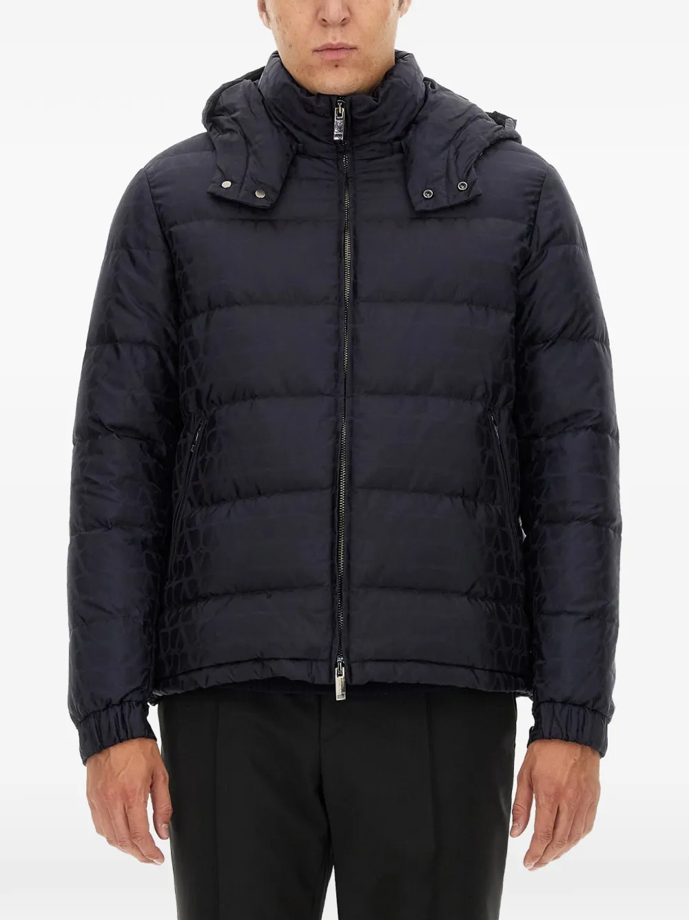 Valentino Garavani hooded padded jacket - Blue