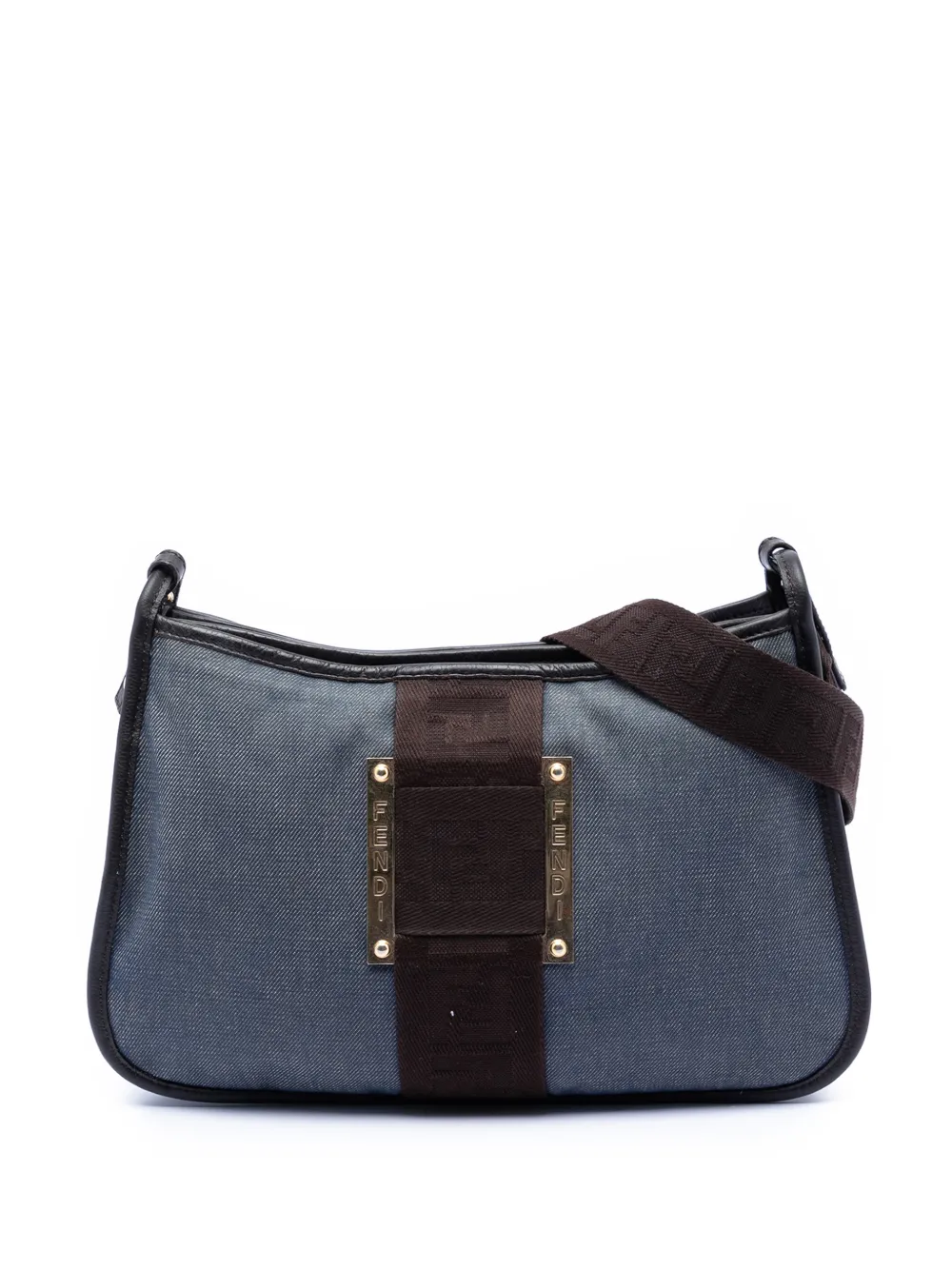 Fendi Pre-Owned 2000-2010 Denim Pochette crossbody bag - Blu