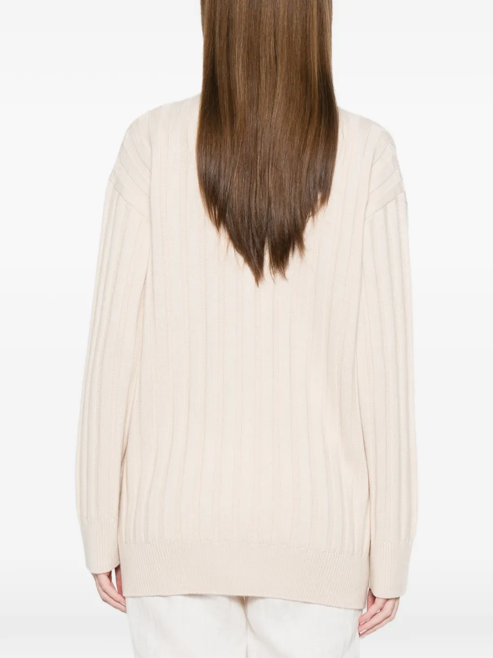 FENDI Geribbeld vest met zakken Beige
