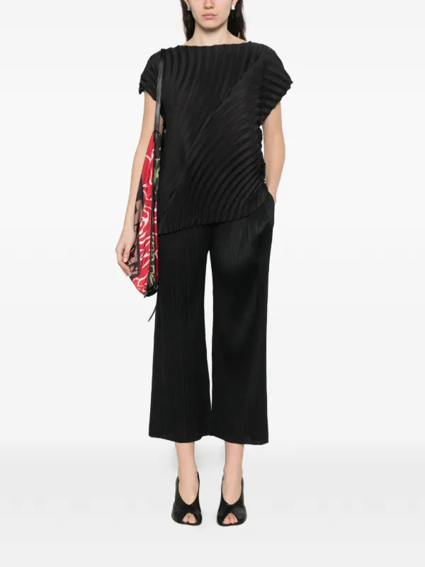 Pleats Please Issey Miyake プリーツ パンツ | ブラック | FARFETCH JP