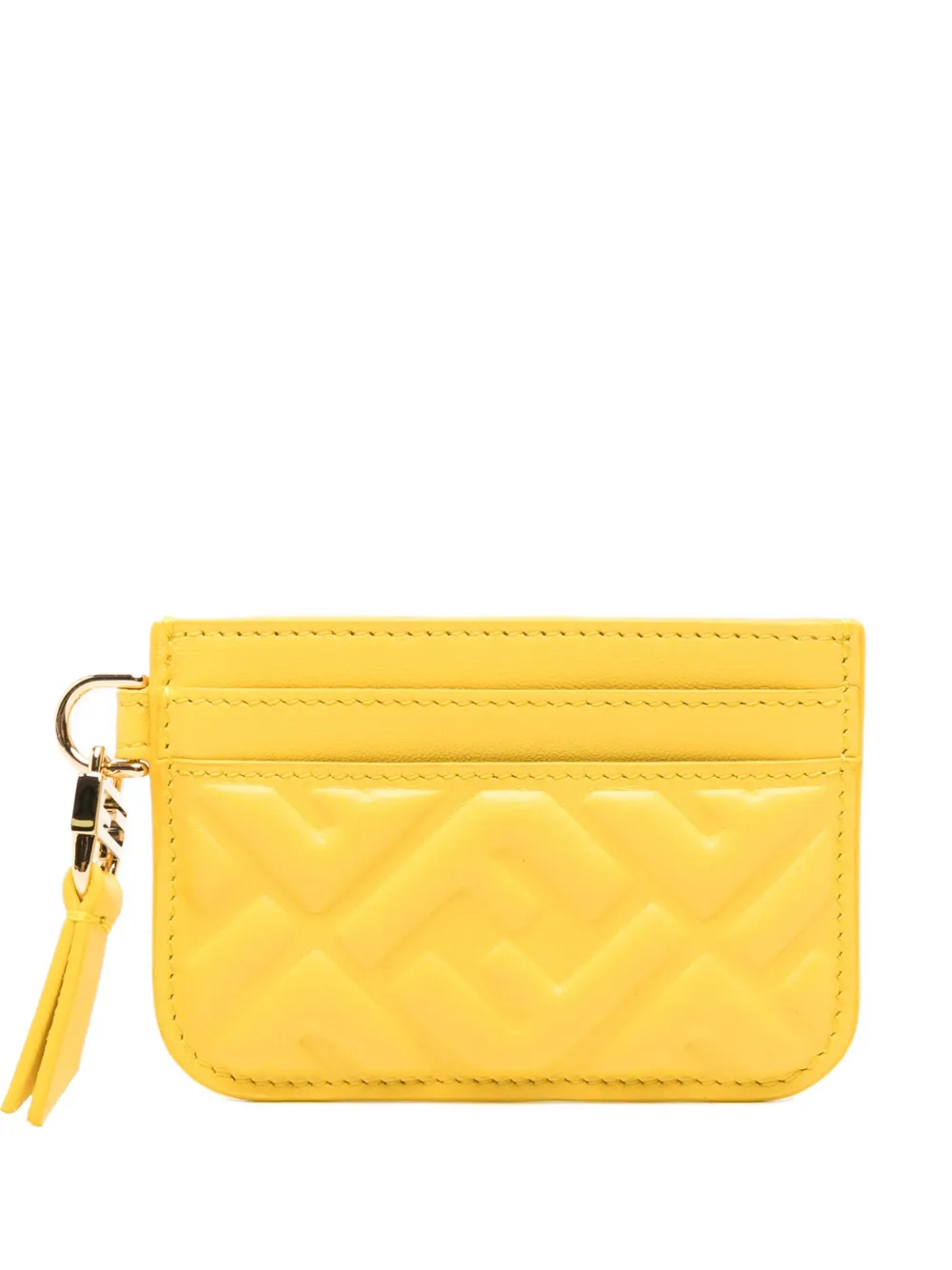 FENDI embossed-logo wallet - Giallo