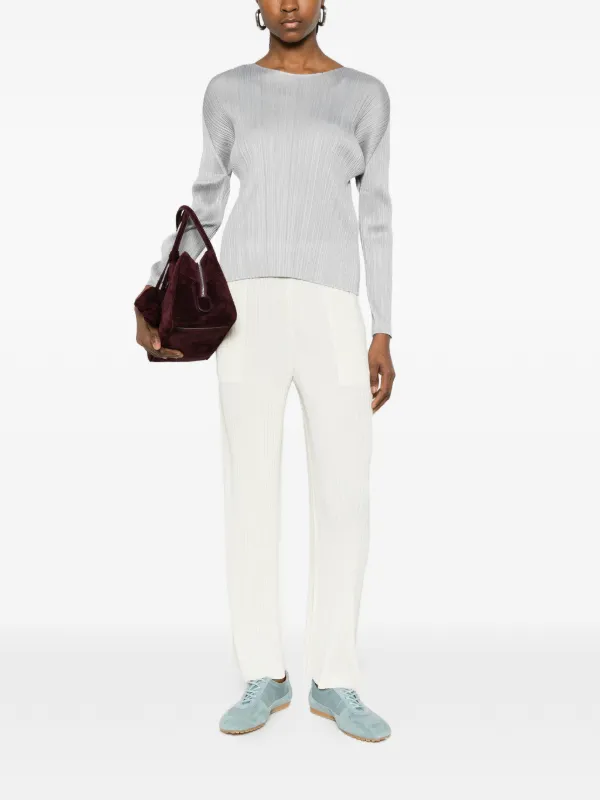 Pleats Please Issey Miyake プリーツ トップ | グレー | FARFETCH JP