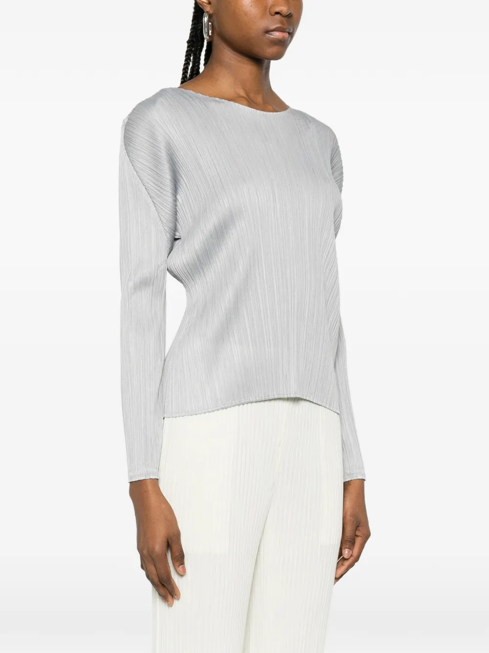 Pleats Please Issey Miyake プリーツ トップ | グレー | FARFETCH JP