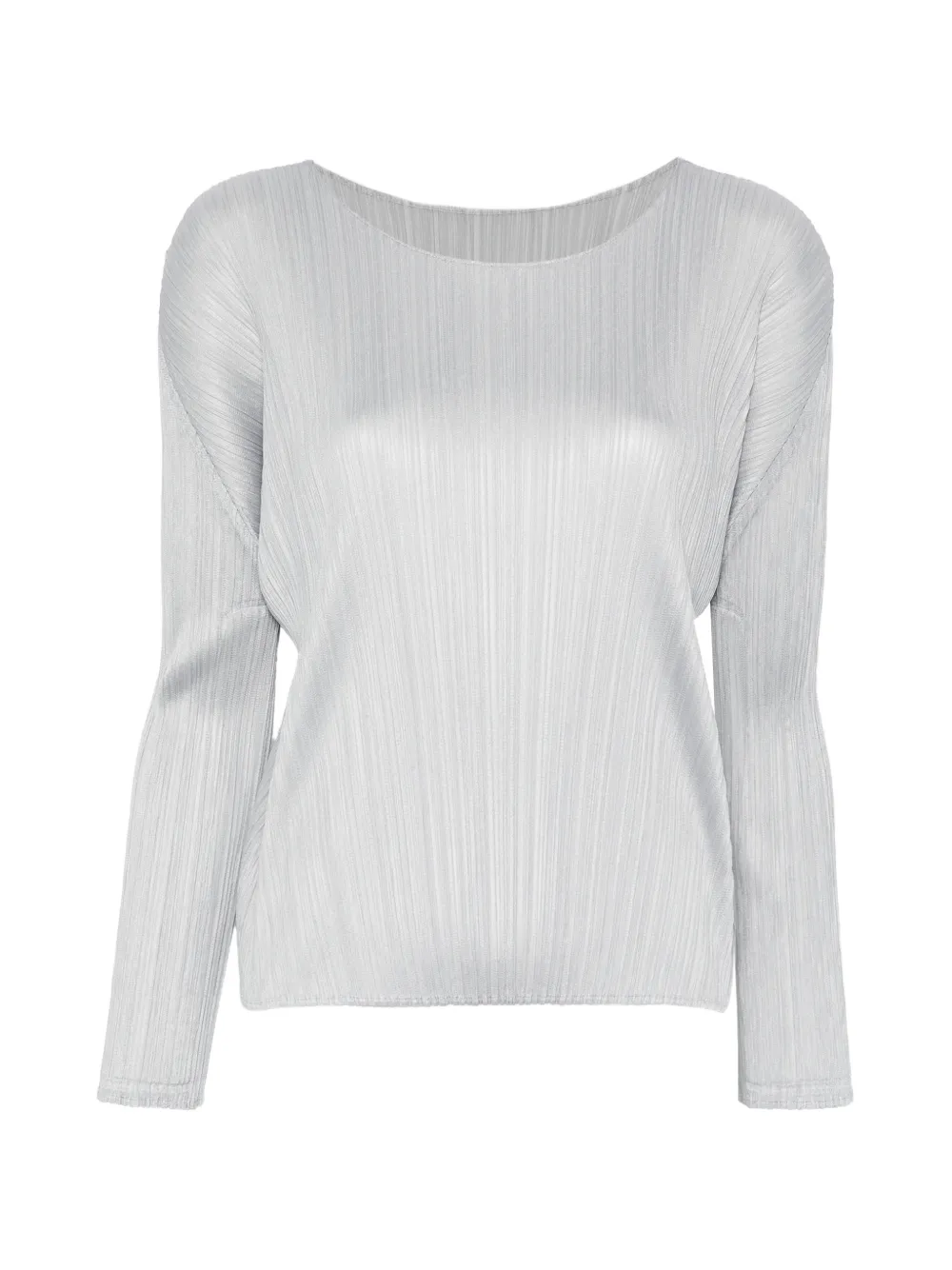 Pleats Please Issey Miyake pleated top - Grigio