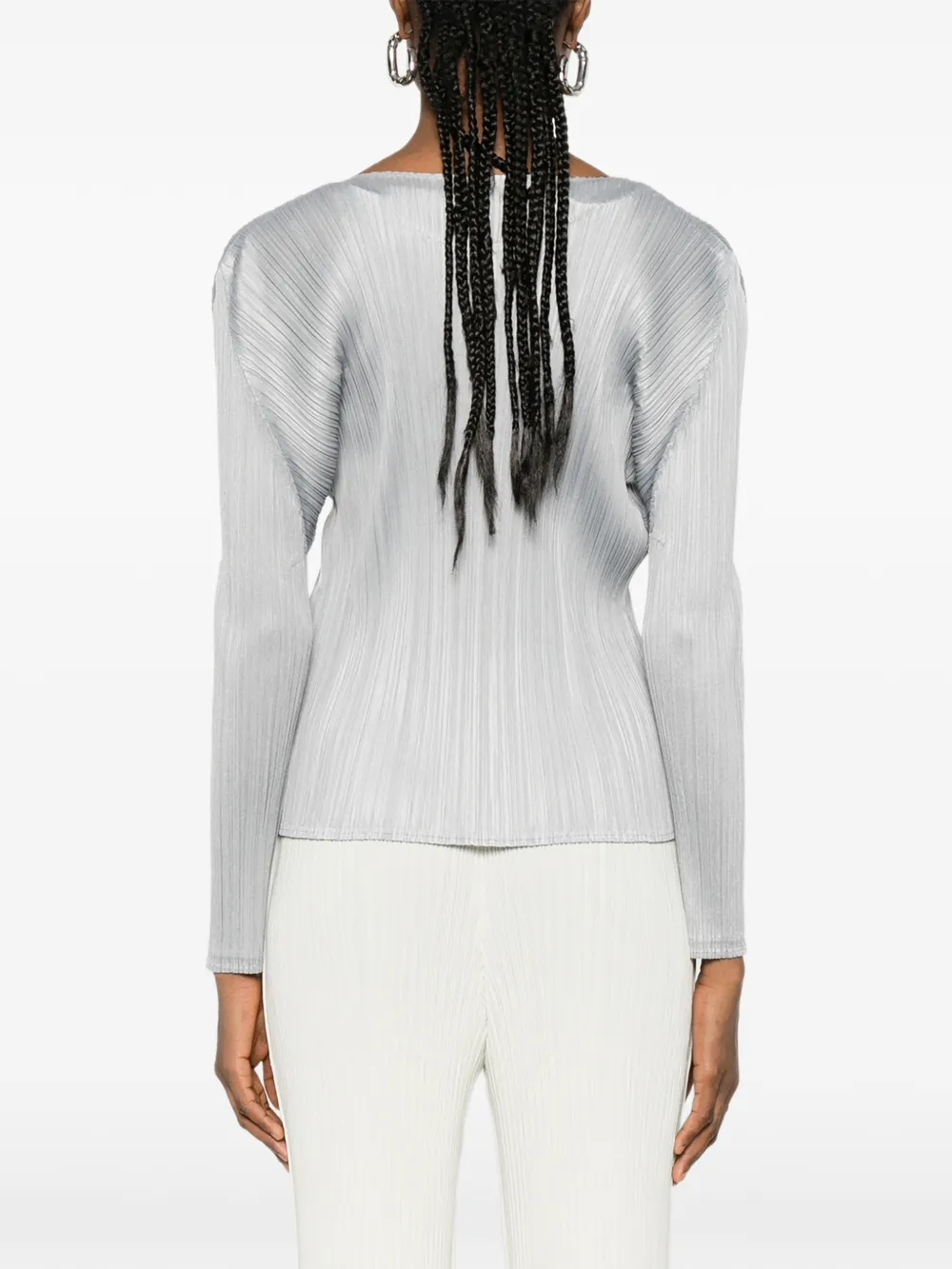 Pleats Please Issey Miyake プリーツ トップ | グレー | FARFETCH JP