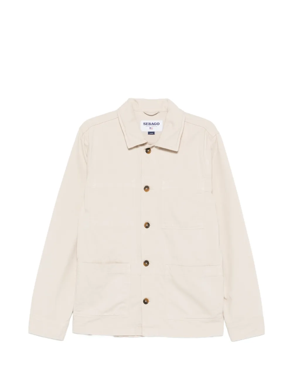 Sebago button beige shirt - Toni neutri