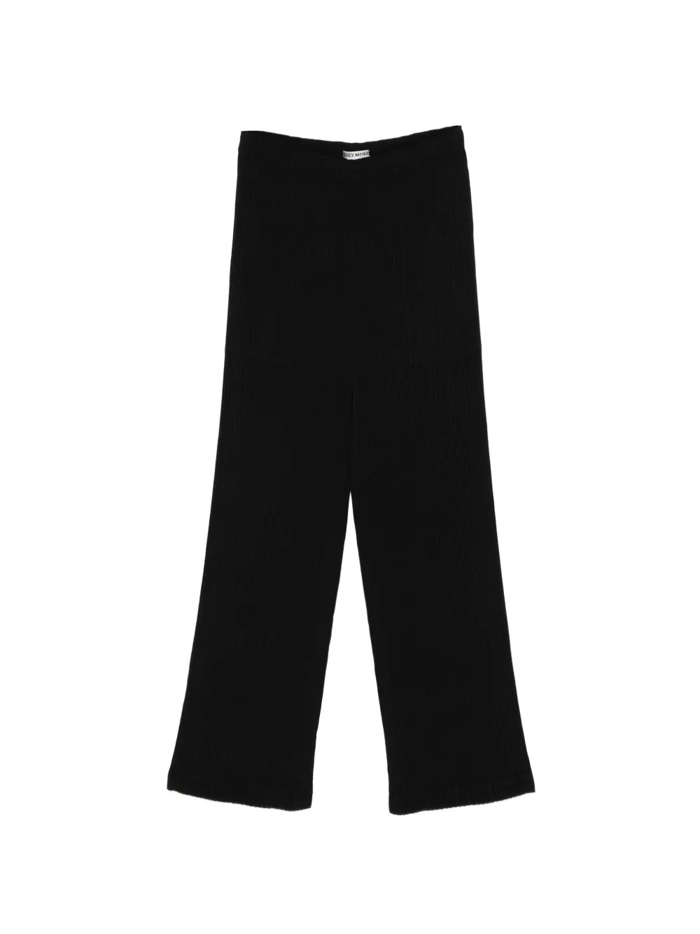 Issey Miyake ribbed trousers - Schwarz