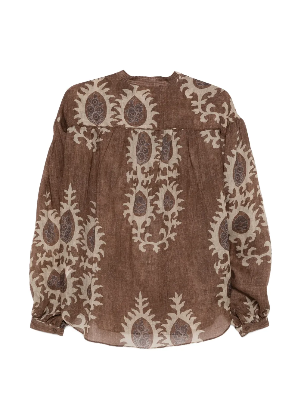  Bazar Deluxe Floral-print Blouse - Brown 