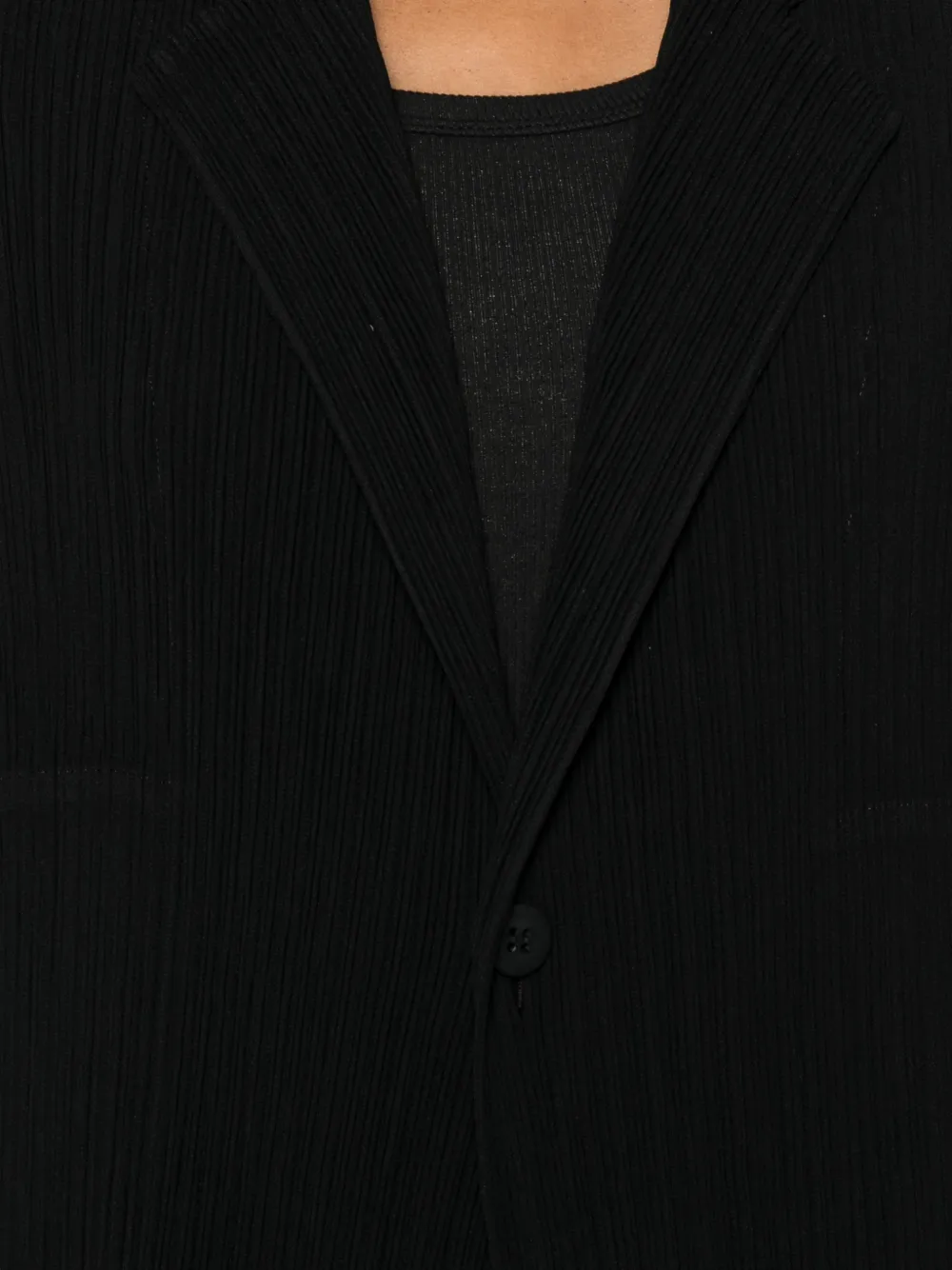Issey Miyake Geplooid jack Zwart