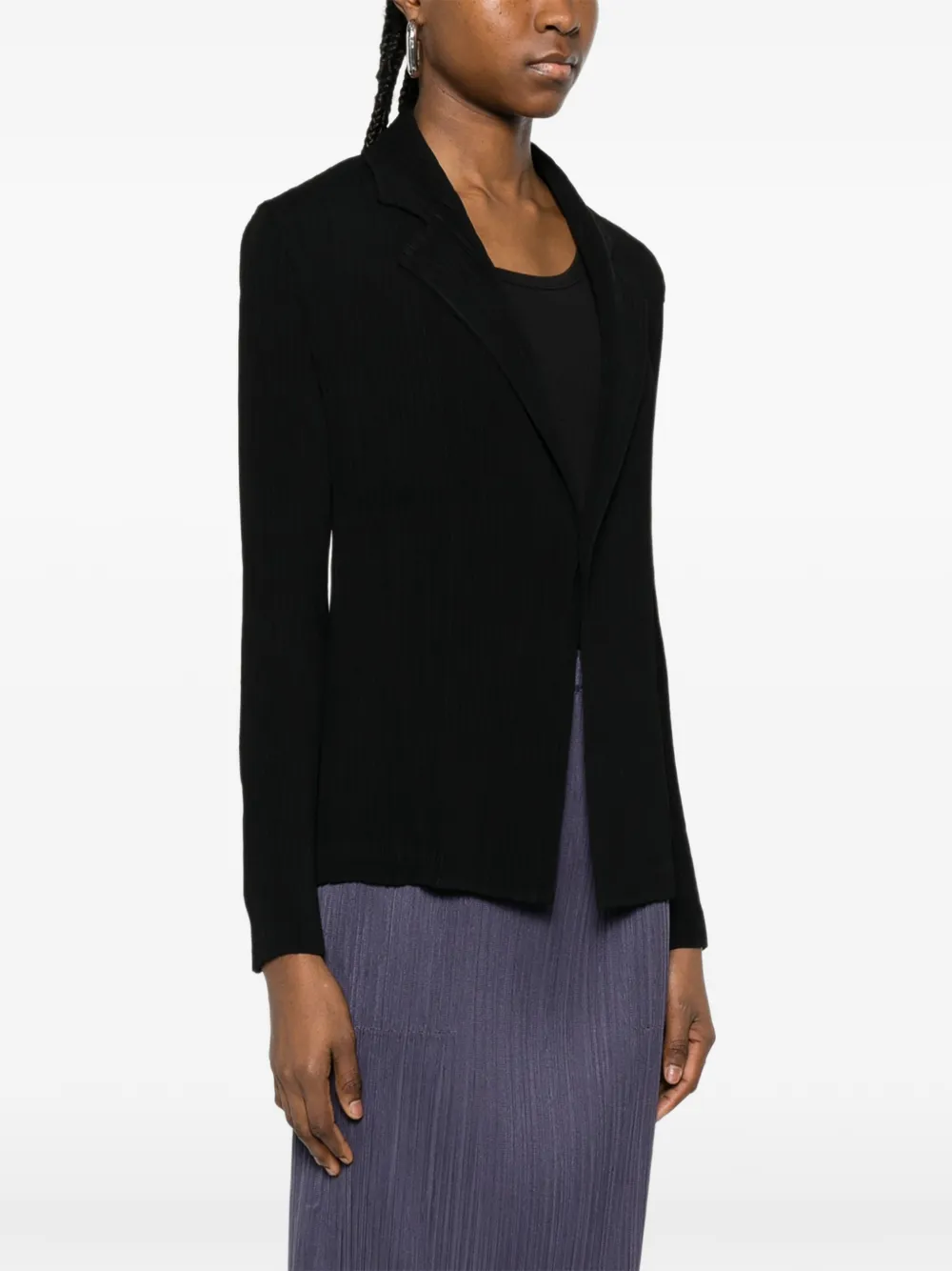  Issey Miyake Pleated Jacket - Black 