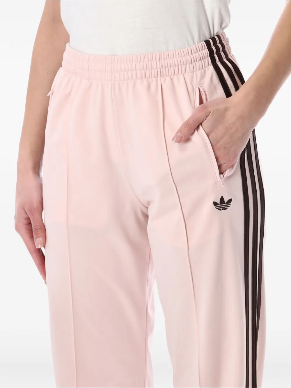 adidas Firebird ruimvallende trainingsbroek Roze