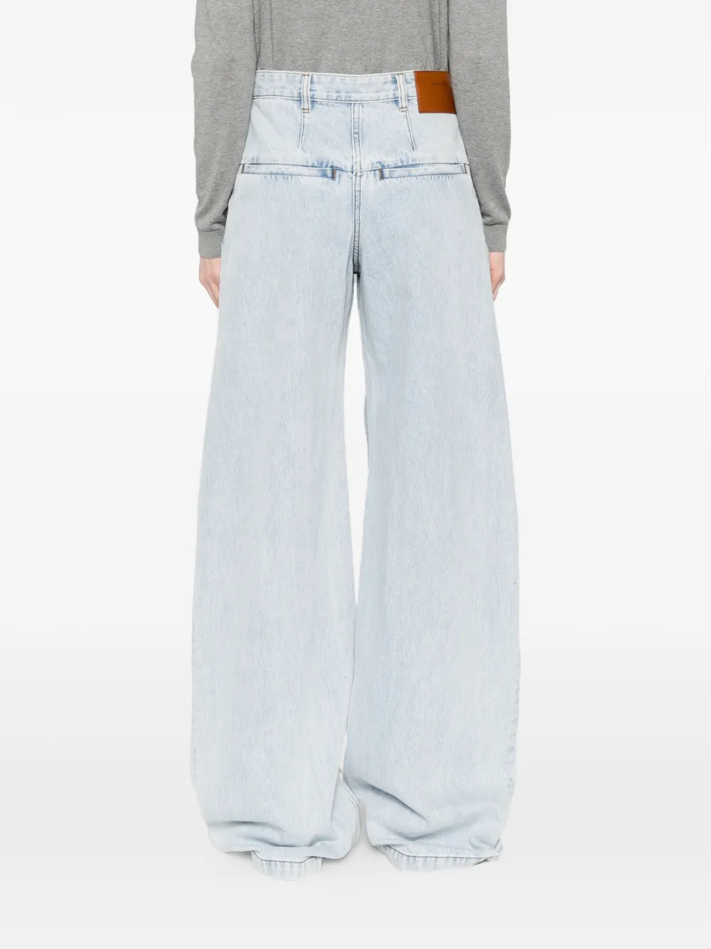 Blue Wide Leg Jeans