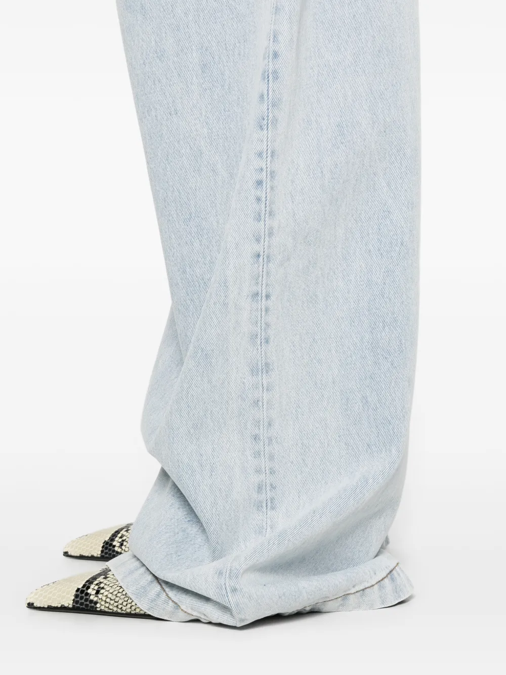 Blue Wide Leg Jeans