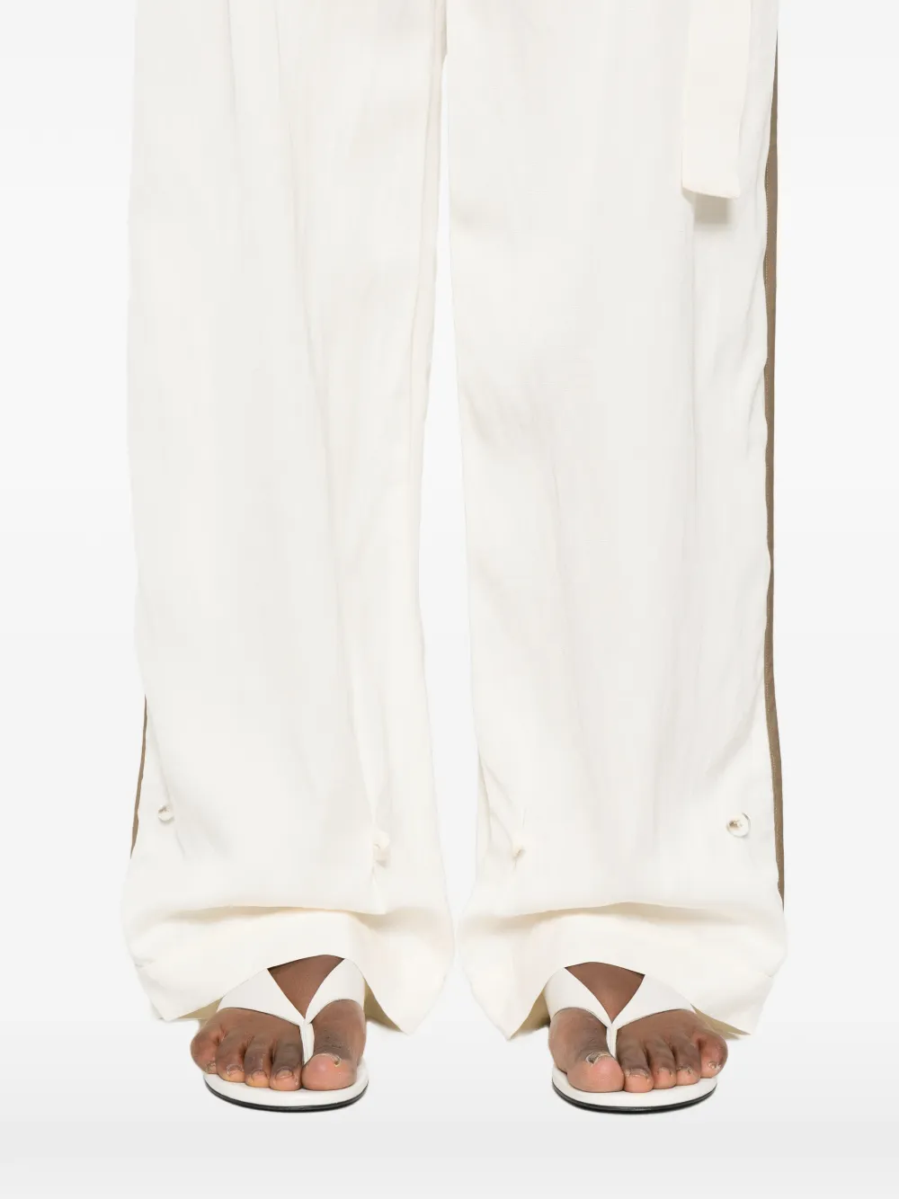 ENTIRE STUDIOS Broek met steekzak Beige