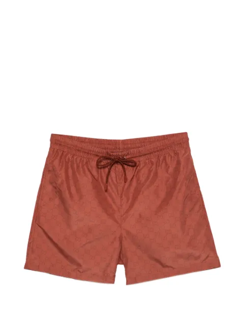 Gucci bermudas con cordones y monograma
