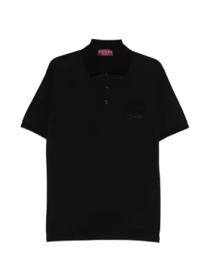 Gucci ロゴジャカード ポロシャツ | ブルー | FARFETCH JP