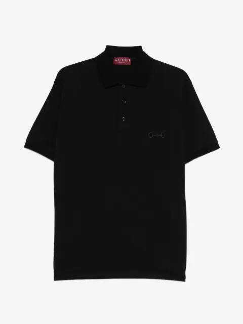Gucci embroidered polo shirt
