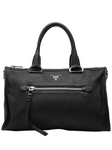 Prada Pre-Owned Vitello Daino satchel-taske med lynlås fra 2010-2026