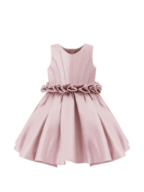 Tulleen robe habillée à taille à volants
