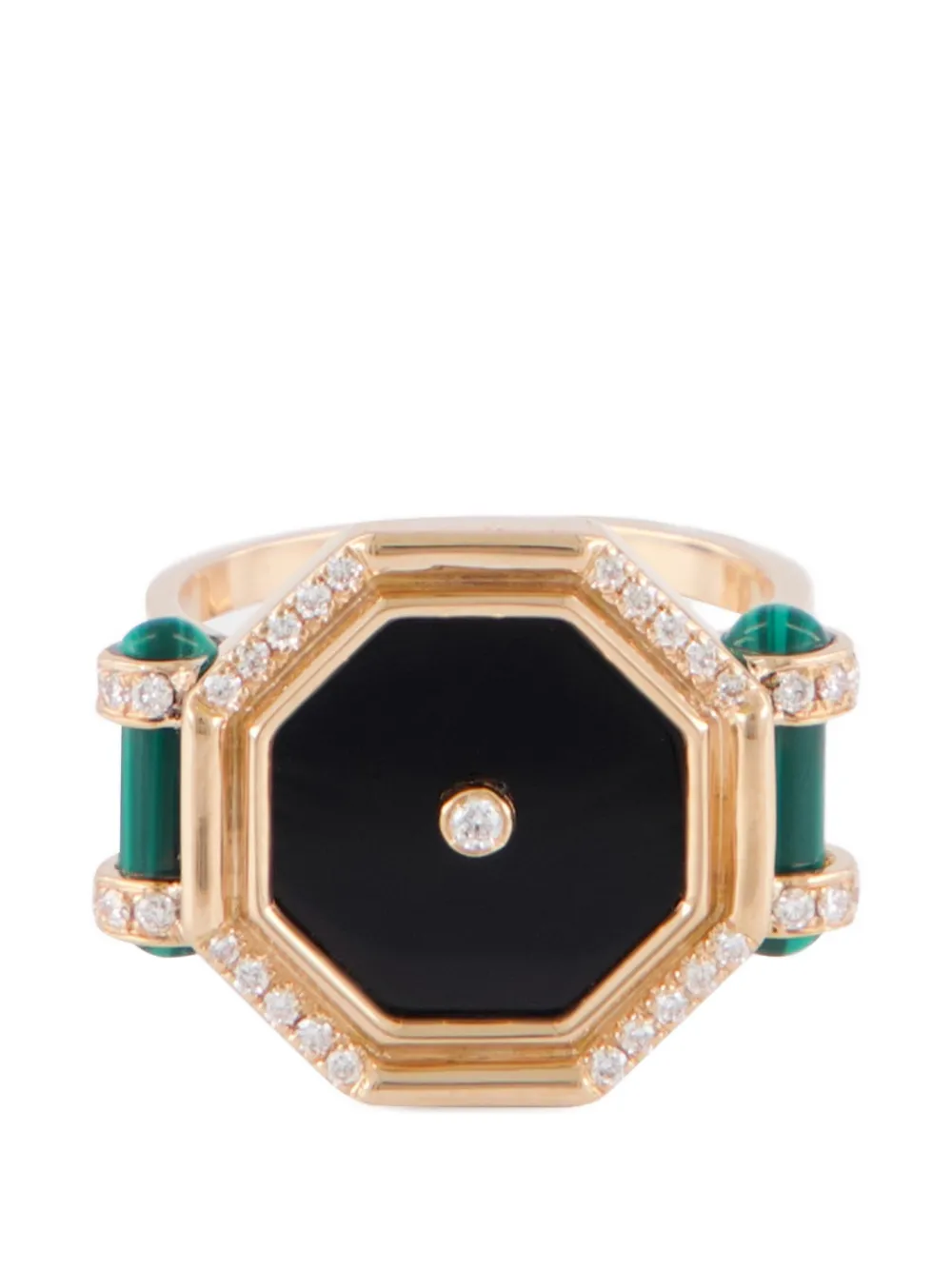 L'ATELIER NAWBAR Hexagon multi-stone ring - Rosa