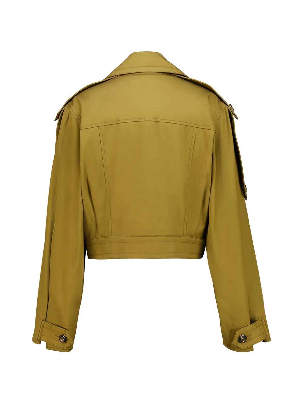  Zimmermann Luna Drill Cropped Cargo Jacket - Green 