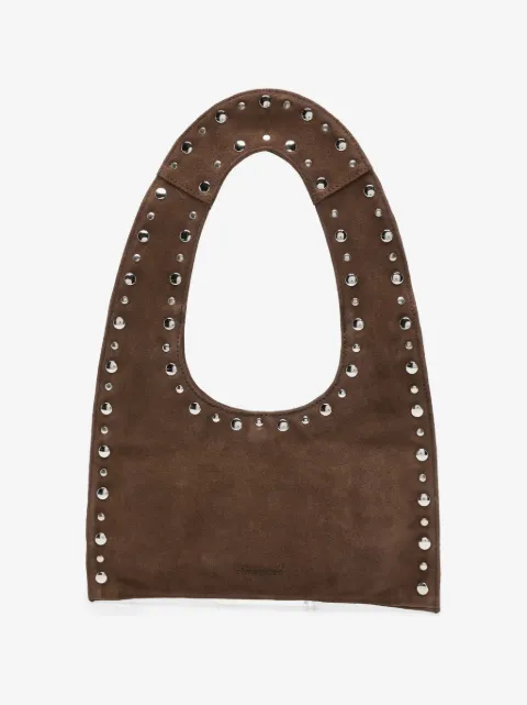 Gimaguas mini Franca studded suede shoulder bag