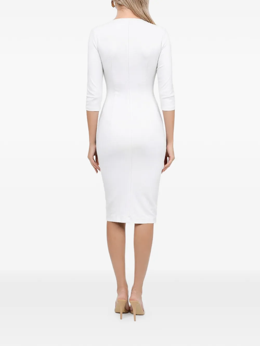 Zip-Fastening Midi Dress