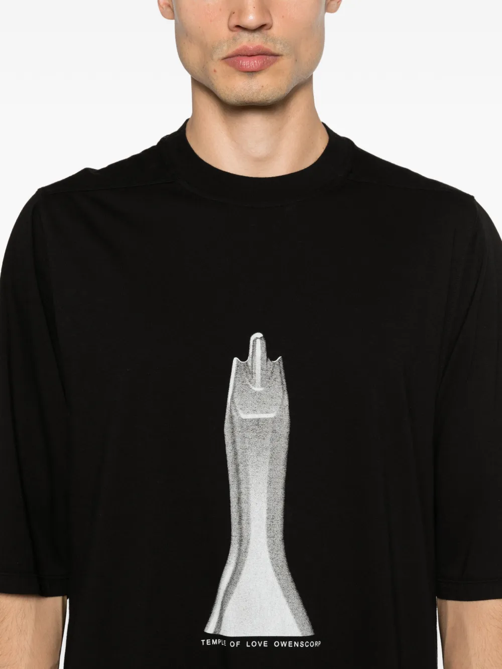 Rick Owens DRKSHDW T-shirt met print Zwart