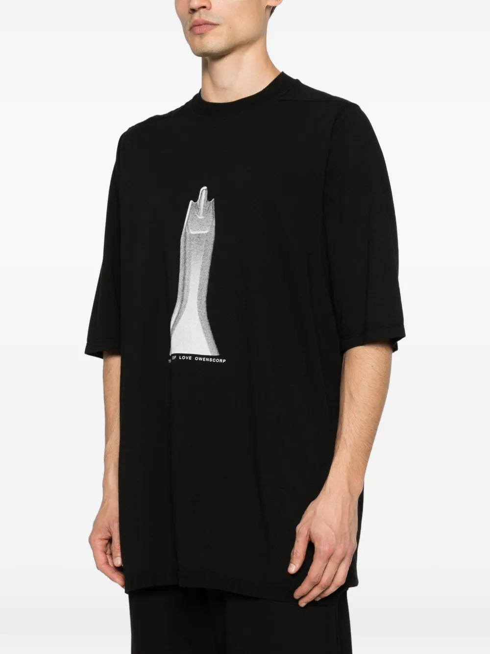 Rick Owens DRKSHDW T-shirt met print Zwart