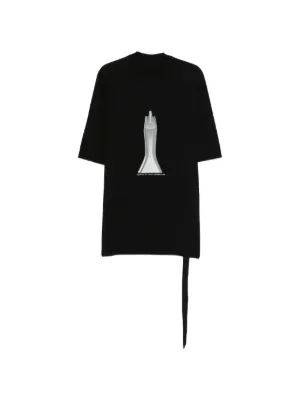 Rick Owens DRKSHDW クロップド丈 ワイド Tシャツ ブラック Rick Owens DRKSHDW Black Jumbo T-Shirt Rick Owens Drkshdw