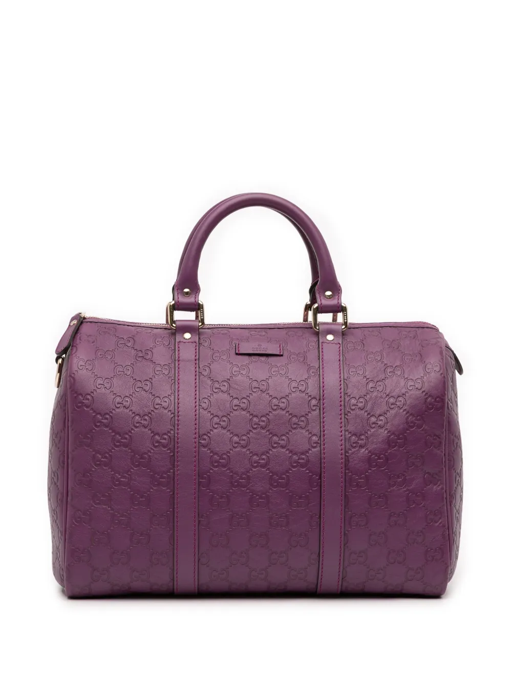 Gucci Pre-Owned 2016-2026 Medium Guccissima Joy Boston Bag satchel - Viola