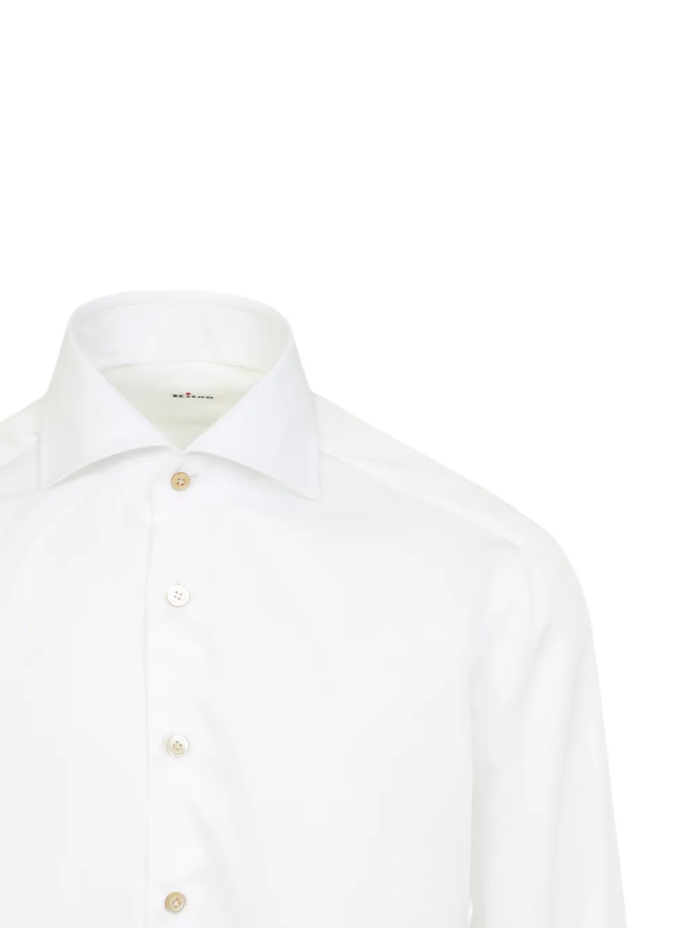 Kiton Katoenen overhemd Wit