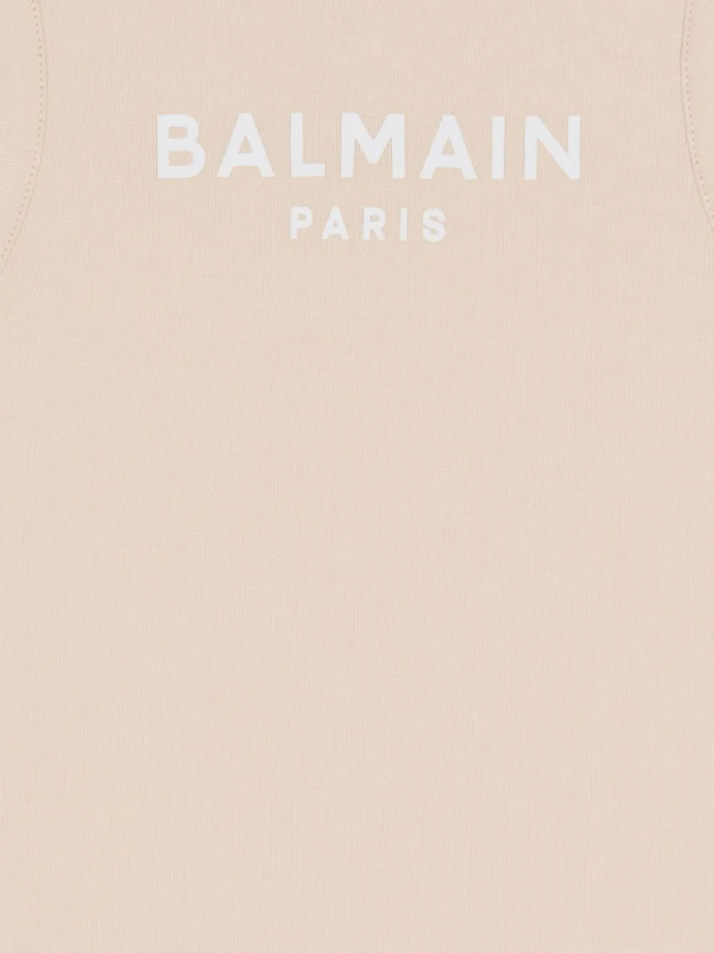  Balmain Kids Logo Top - Neutrals 