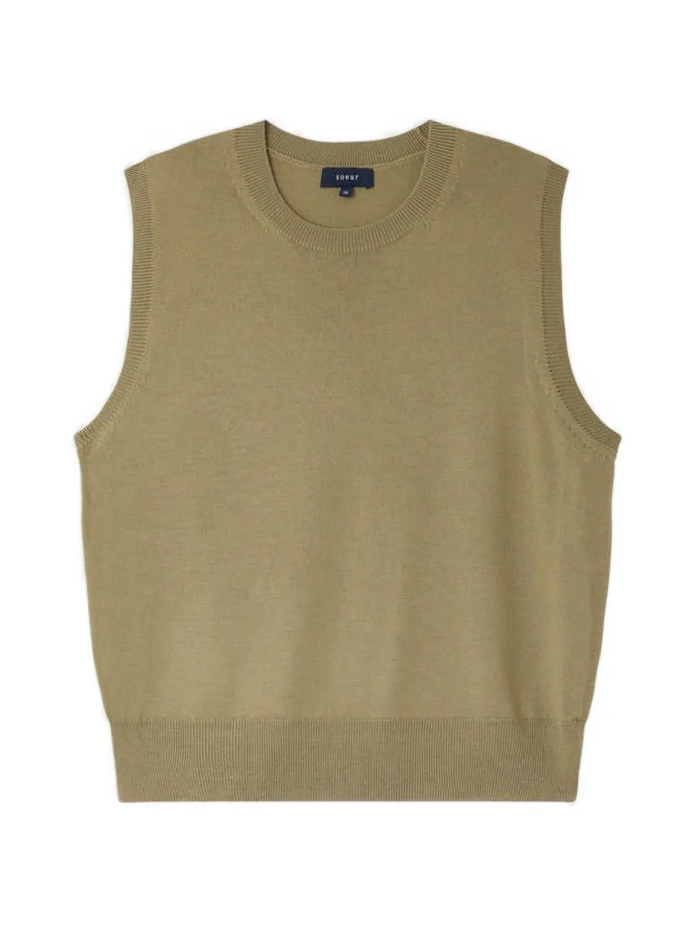 Soeur Fargo knitted vest - Verde