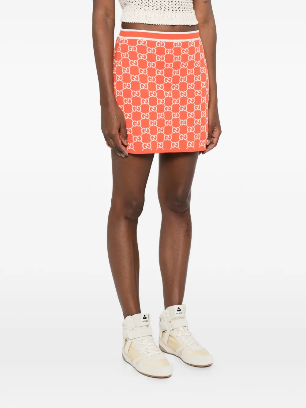 Gucci Mini-rok met patroon Oranje