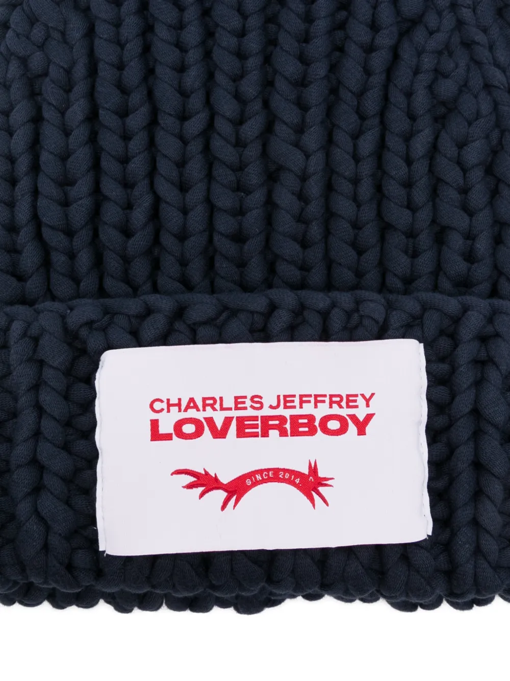  Charles Jeffrey Loverboy Chubby Logo-patch Beanie Hat - Blue 