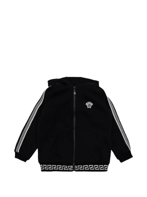 Versace Kids stripe-detail logo-detail hoodie