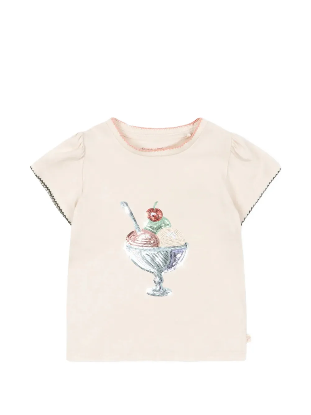 Konges Sløjd sequin-detail T-shirt - Toni neutri