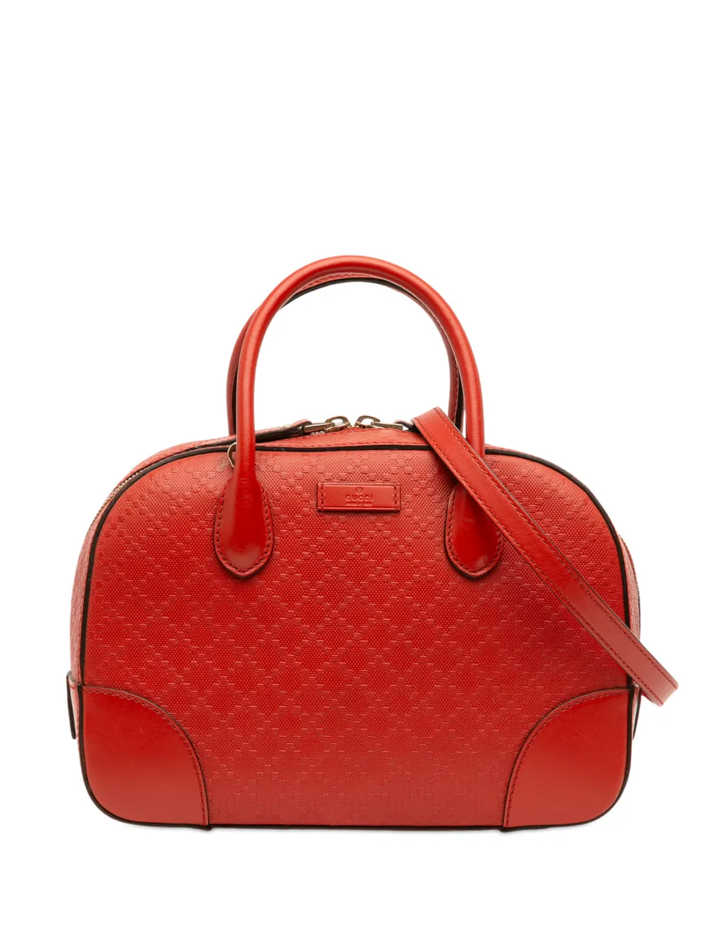 Gucci Pre-Owned 2016-2026 Diamante Bright Leather satchel - Rosso