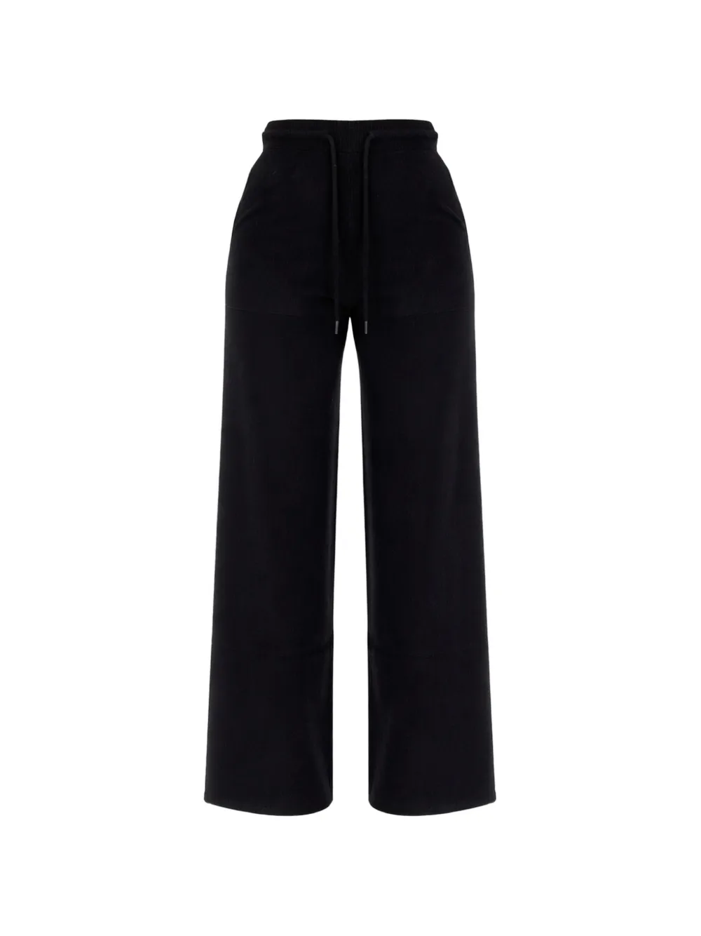 Max Mara Weite Strickhose mit Kordelzug - Blau