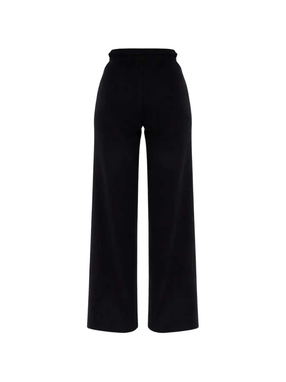 Max Mara Broek met trekkoord en wijde pijpen Blauw