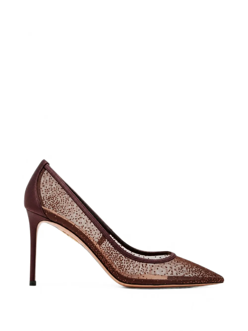Aquazzura mesh rhinestone pumps