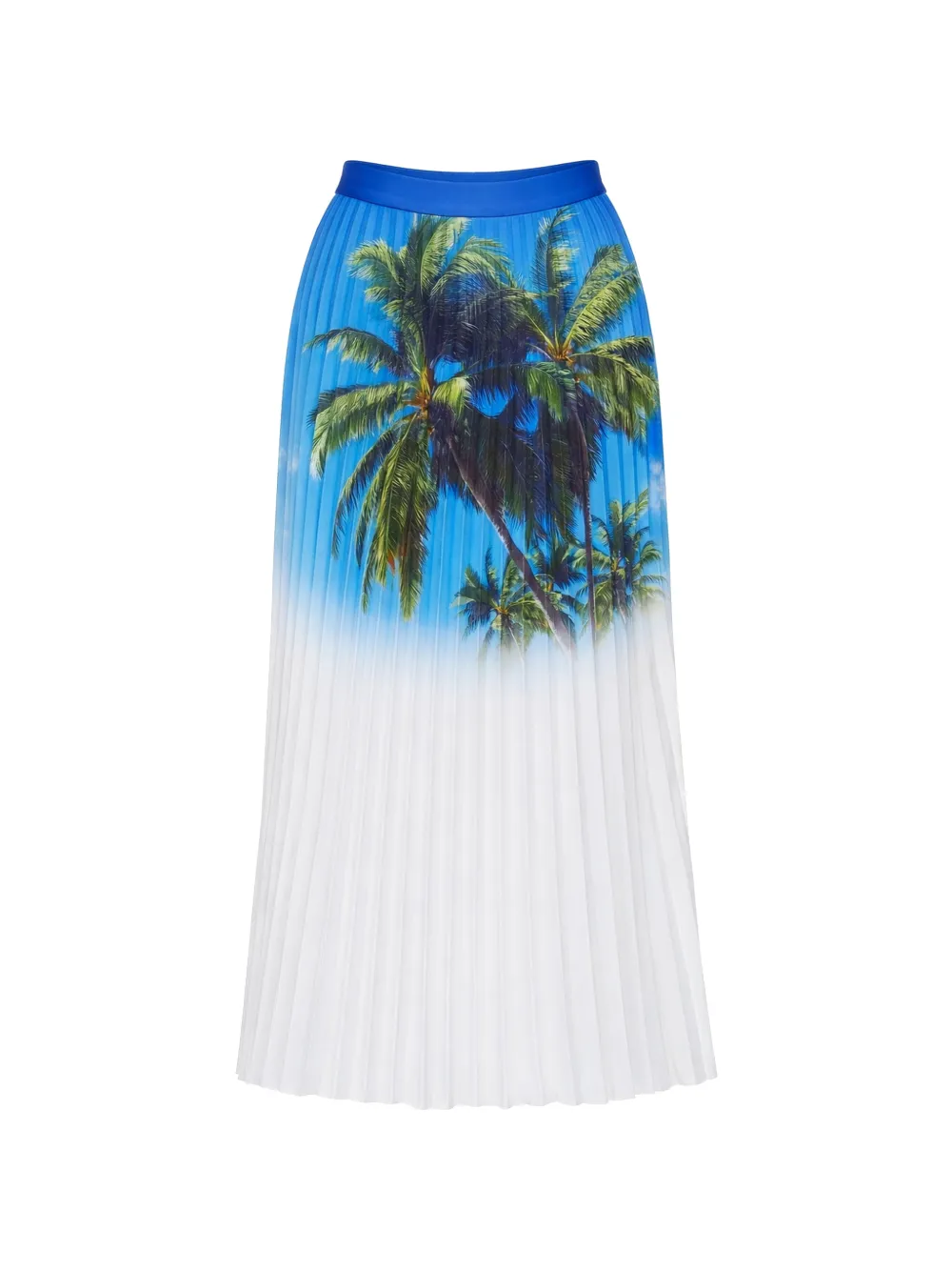 MM6 Maison Margiela pleated palm skirt - Bianco