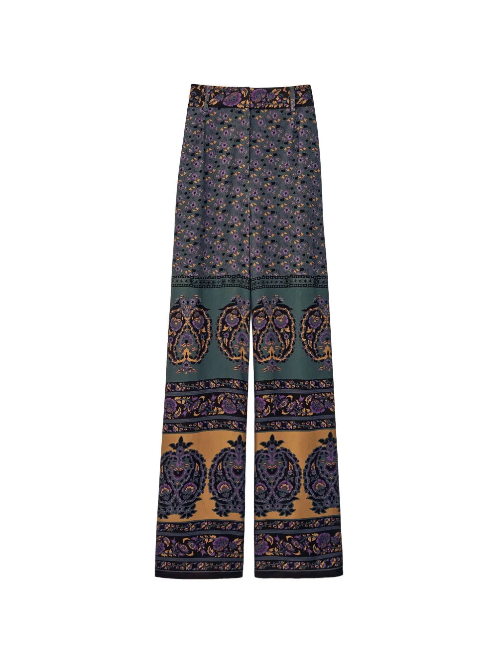 Ba&sh Brany Floral-print Wide-leg Trousers In Multi
