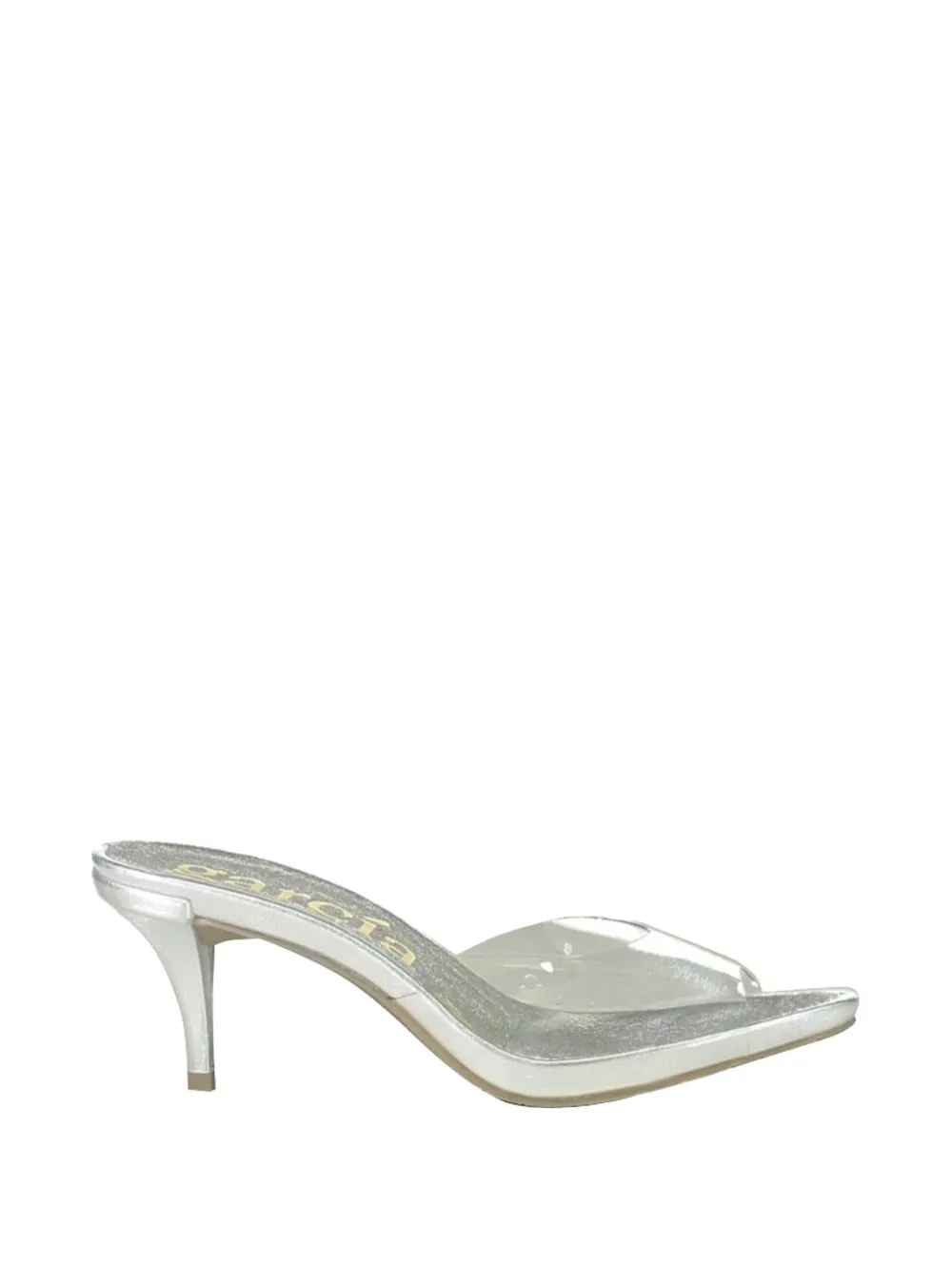 Pedro Garcia transparent open toe sandals - Argento
