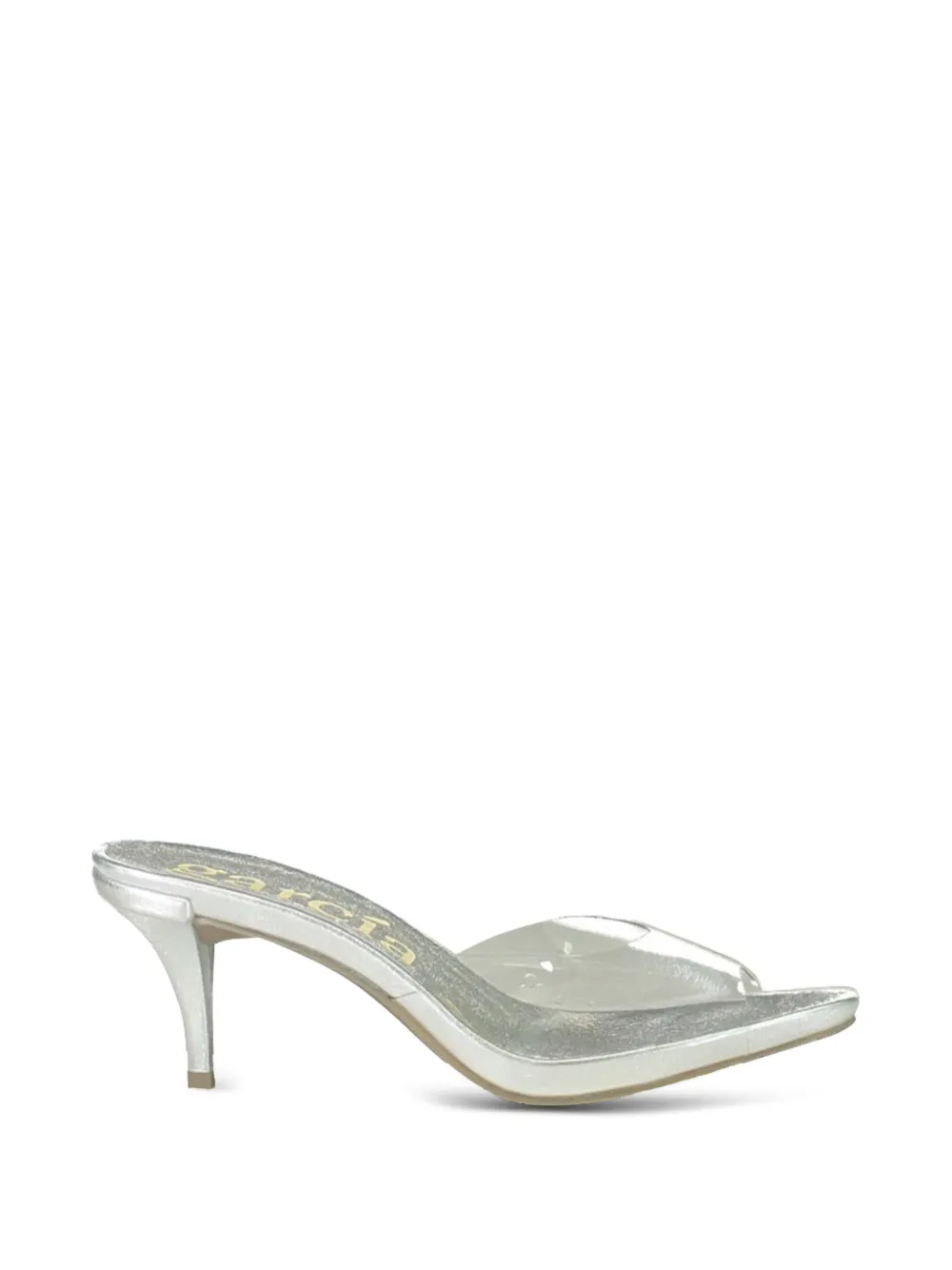 Pedro Garcia transparent open toe sandals - Argento