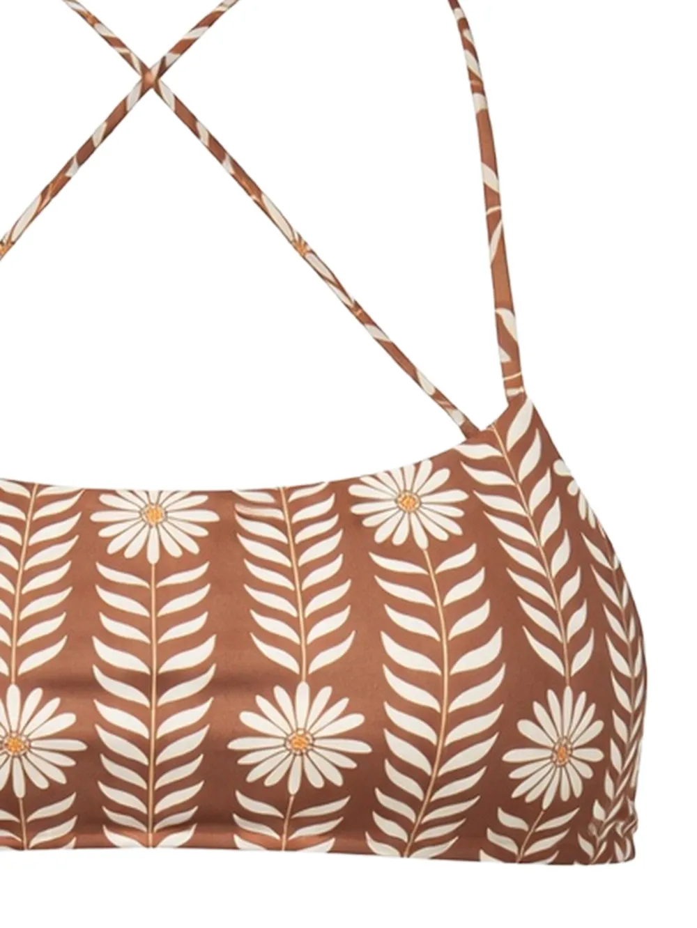  Osklen Daisy Floral String Swimsuit - Brown 