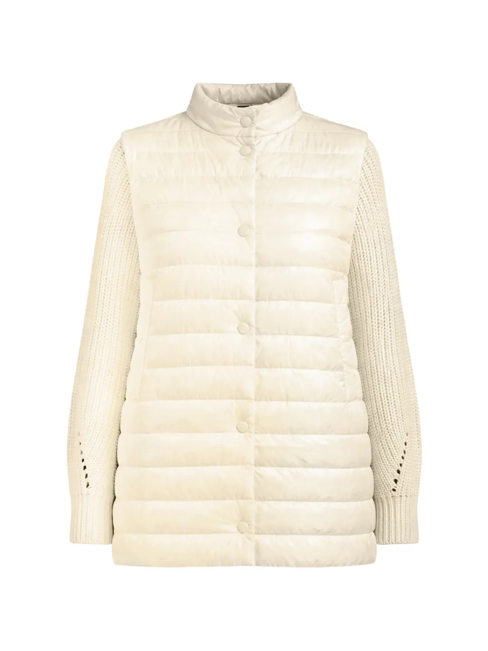 TWINSET ribbed knit coat - Toni neutri