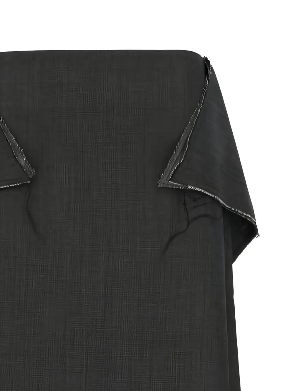 Raw-Edge Asymmetric Skirt